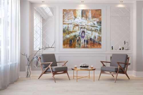 Abstract Jerusalem Painting: Zion Gate of Jerusalem - Image 2