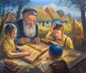 painting of shtetl