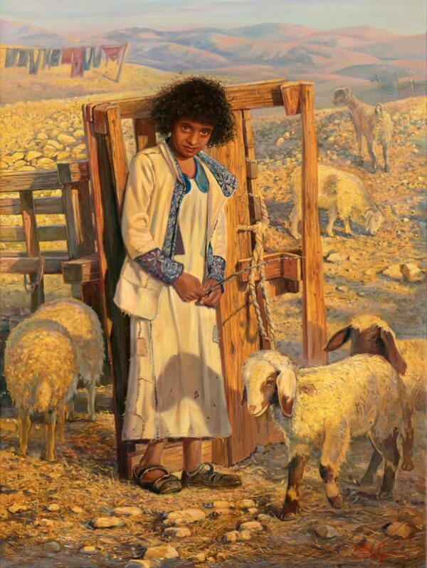 Bedouin from the Judean Desert, Painting by Alex Levin