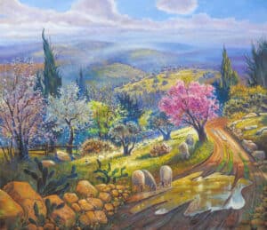 painting of israel landscape
