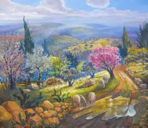 painting of israel landscape