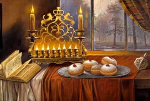 chanukkah painting