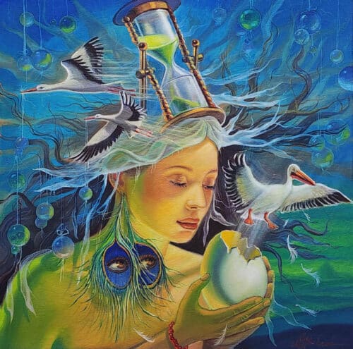 painting about birth