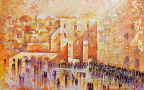 abstract jerusalem painting