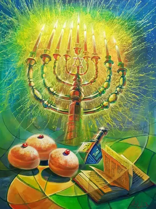 hanukkah painting