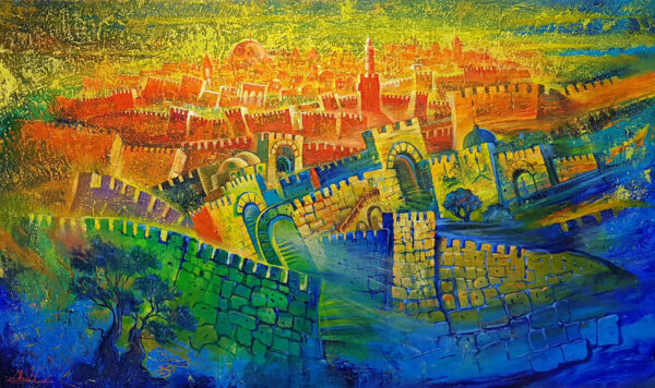 jerusalem abstract painting