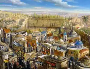 jerusalem market painting