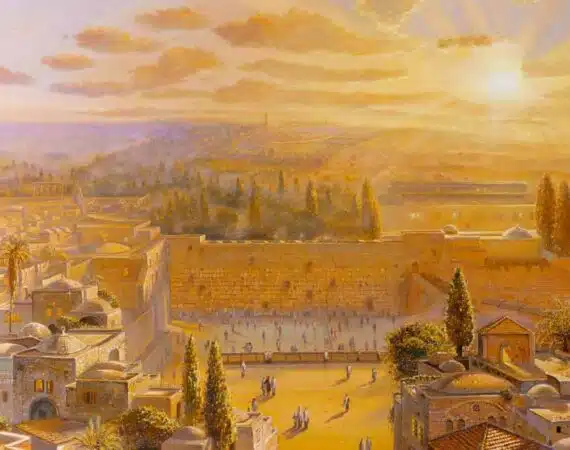 Jerusalem judaica painting