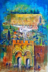 abstract jerusalem painting