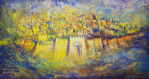 abstract jerusalem painting