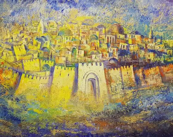 abstract jerusalem painting