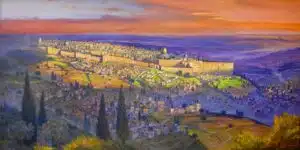 Jerusalem landscape painting