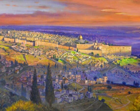 Jerusalem landscape painting