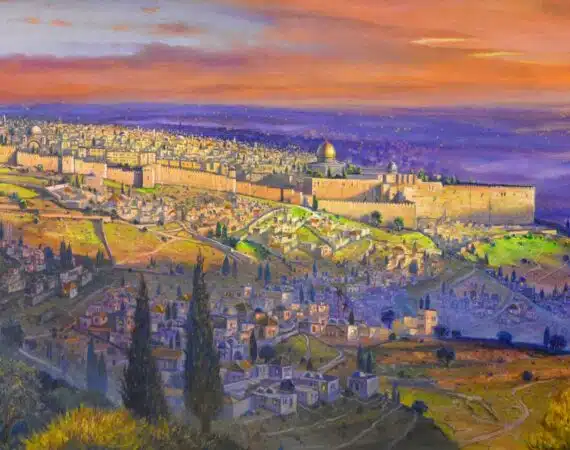 Jerusalem landscape painting