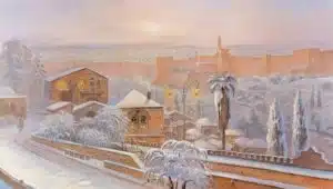 Jerusalem in snow
