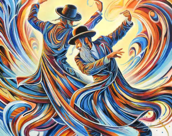 jewish dancers painting