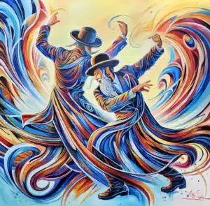 jewish dancers painting