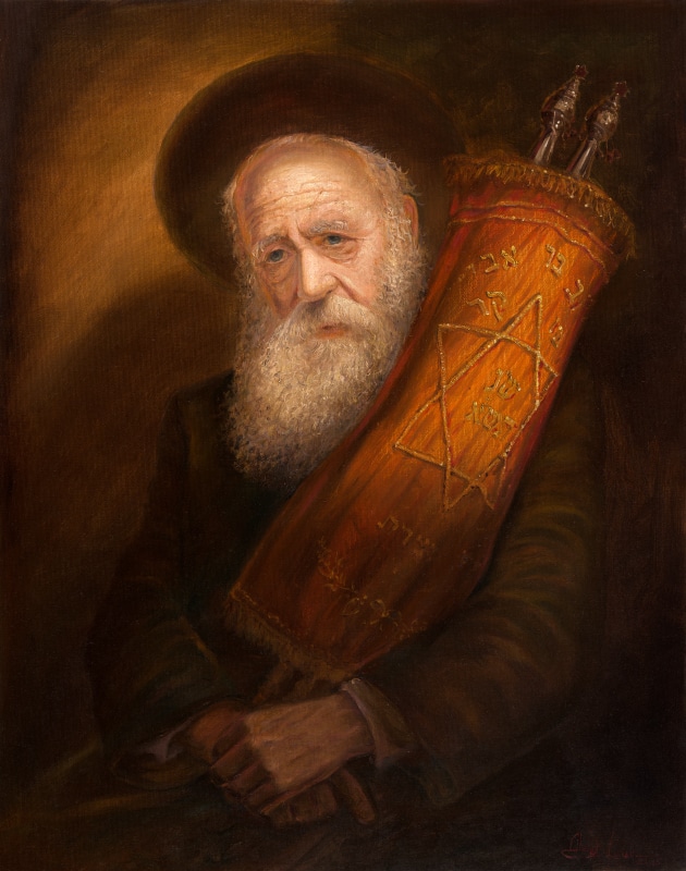 jewish man with torah