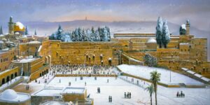 kotel at snow painting