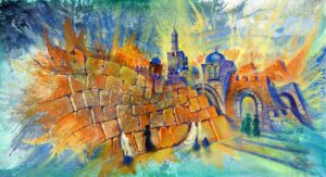 abstract jerusalem painting