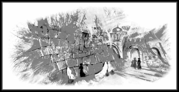 Jerusalem black and white