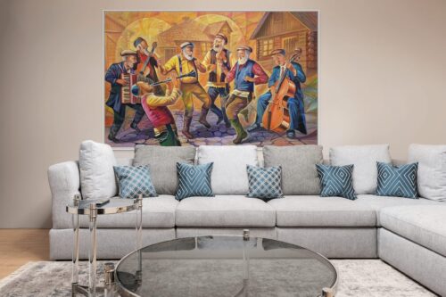 painting of klezmers