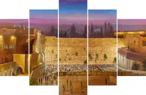 Wall panel jerusalem art
