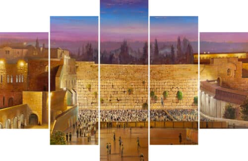 Wall panel jerusalem art