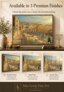 Kotel in Jerusalem painting