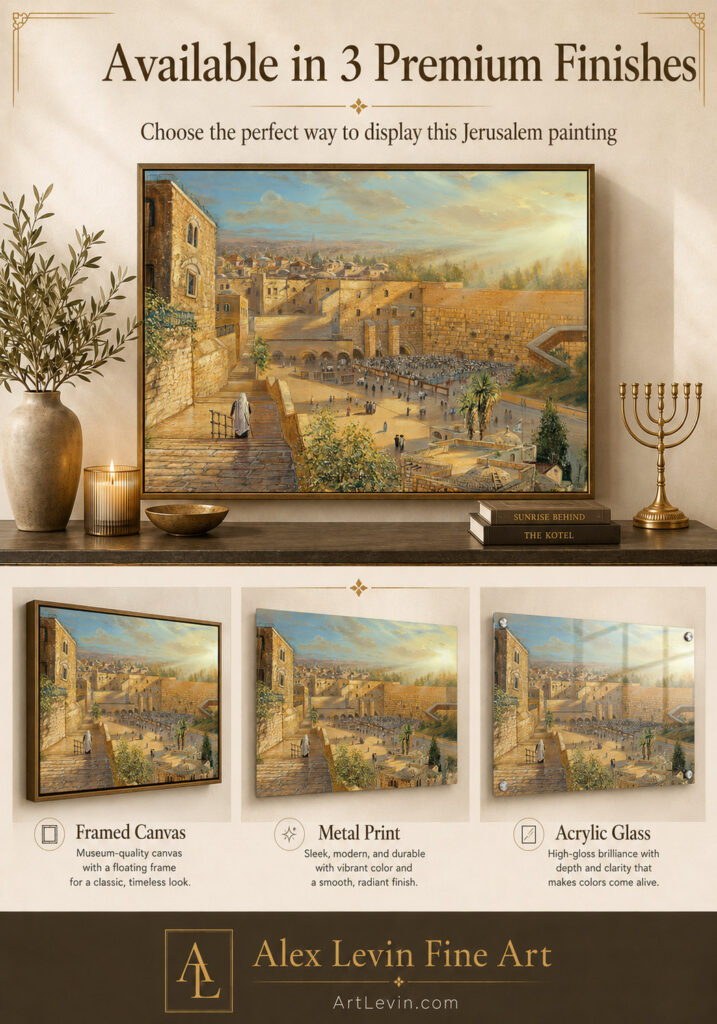 Kotel in Jerusalem painting