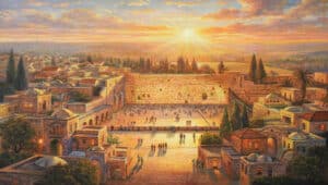 painting of kotel