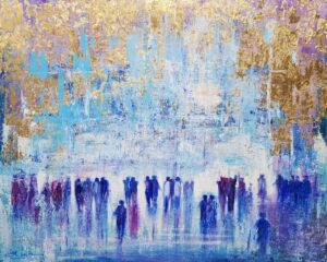 Abstract painting of kotel
