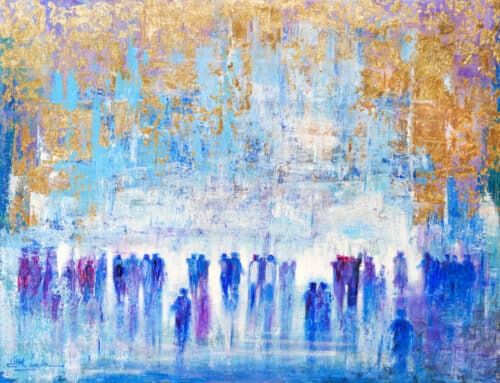 Abstract painting of kotel