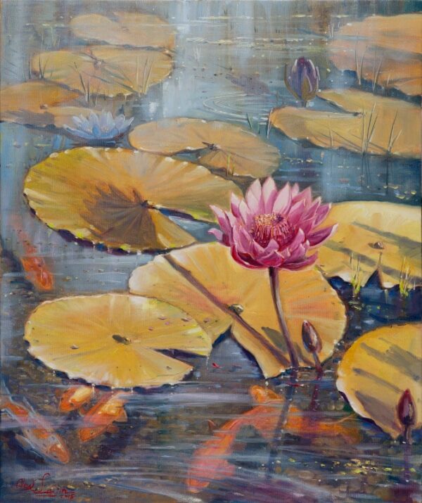 lilies painting
