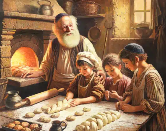 making challah