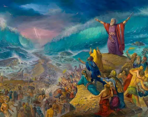 moses crossing the sea