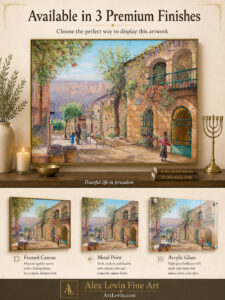 painting of Jerusalem street