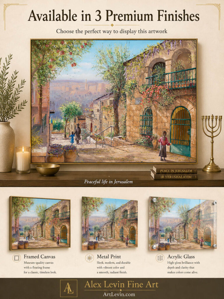 painting of Jerusalem street
