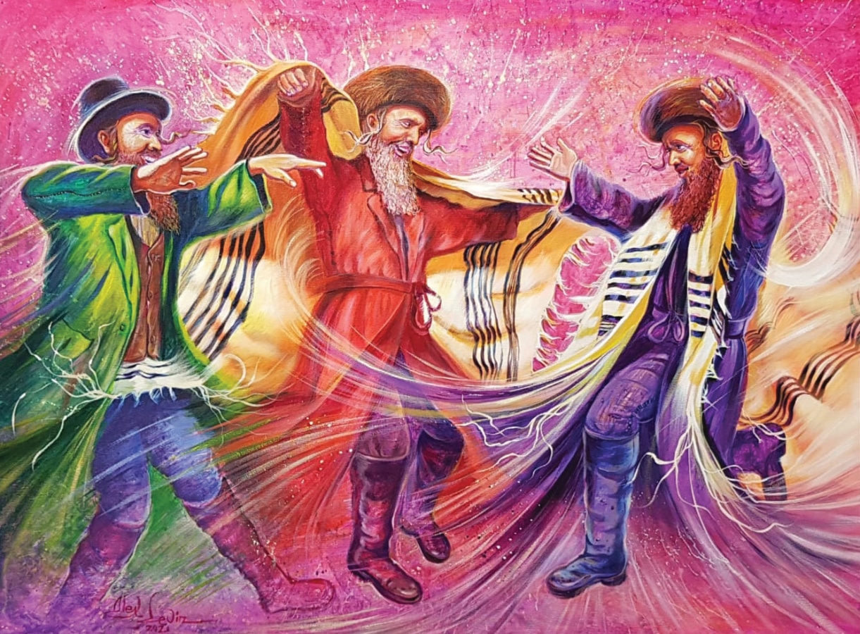 abstract-jewish-painting-power-of-the-jewish-dance-alex-levin