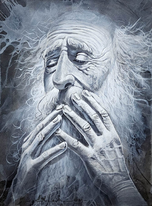 man praying