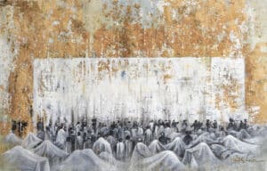 abstract painting of jerusalem