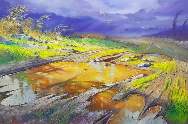 painting of Golan Heights
