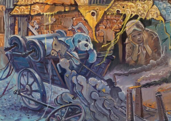 holocaust painting fragment