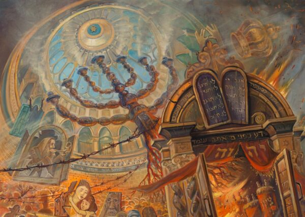 holocaust painting fragment