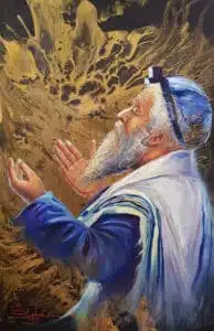 Shema Israel man praying modern