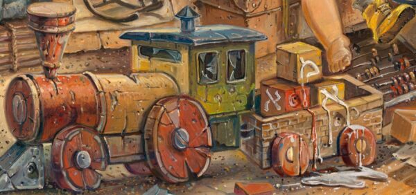 holocaust painting fragment