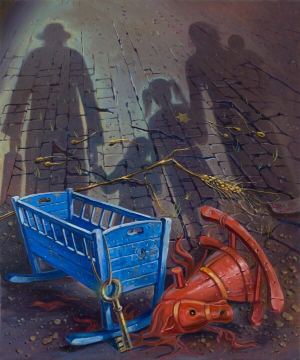 holocaust painting fragment