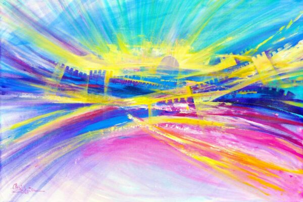abstract jerusalem painting