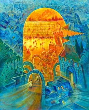 Abstract Jerusalem painting
