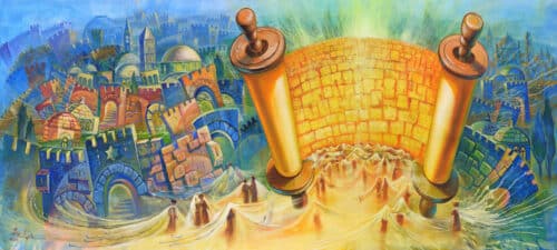 abstract jerusalem painting